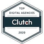 clutch.co award badge 2020 for Aero Business Solutions ABS top digital agency in bangalore india 150X150