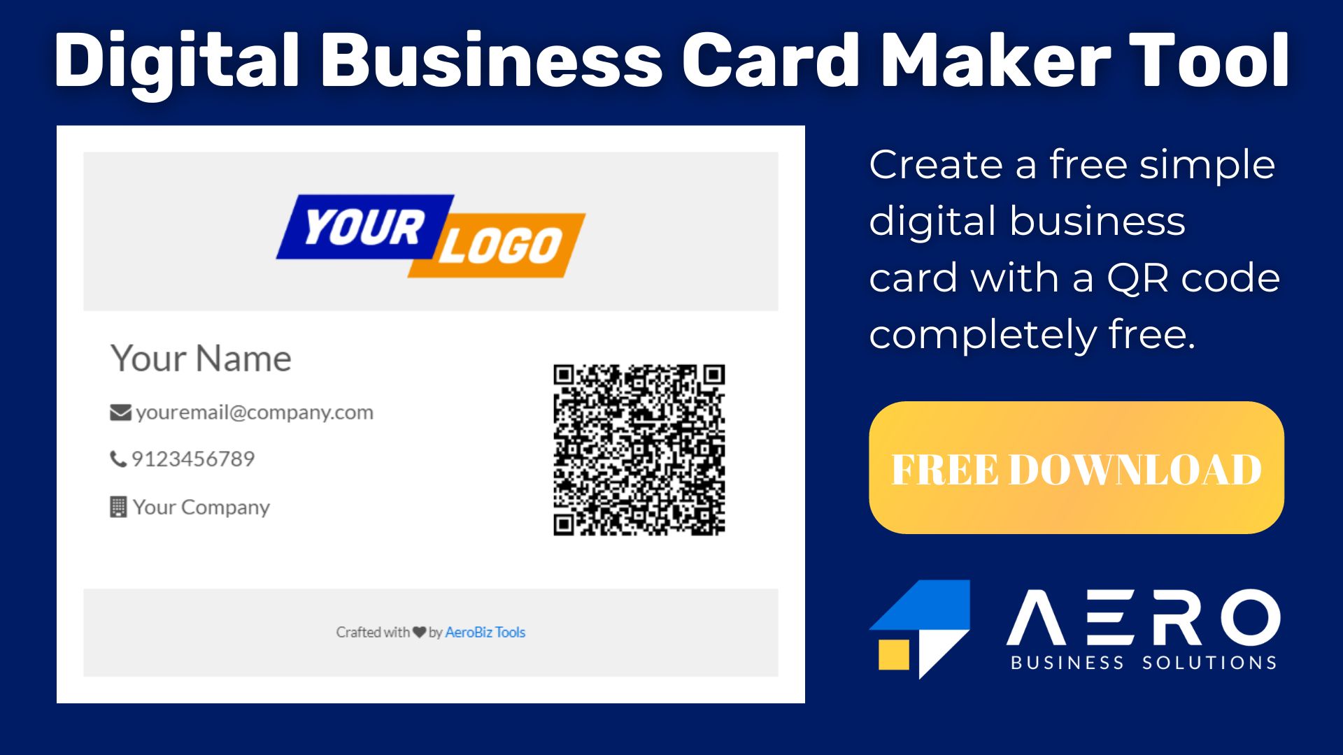 Digital Business Card Maker Tool