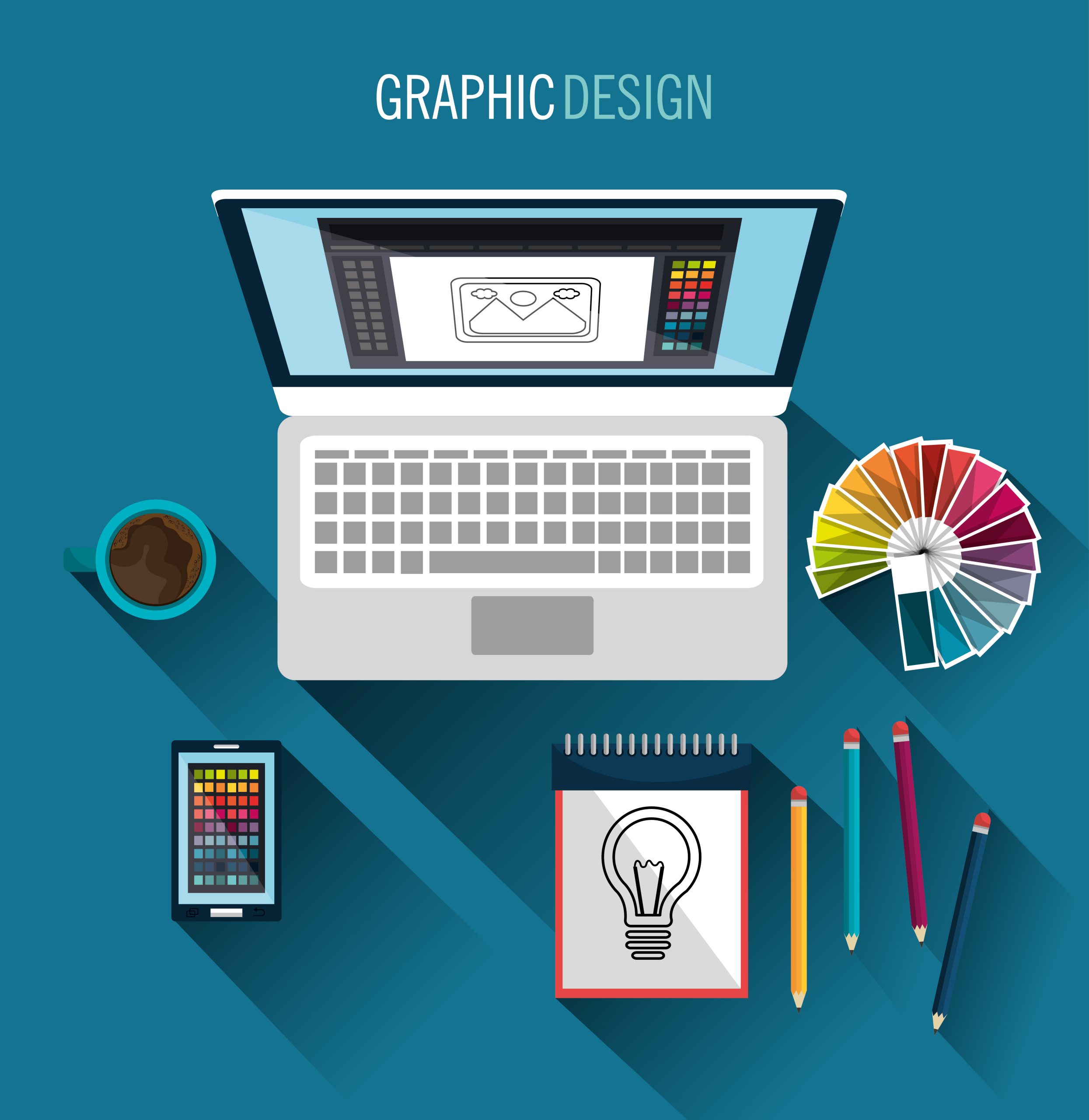 Graphic design art and profession theme, vector illustration eps 10