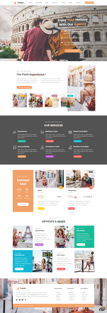 Home Page Demo 1 Travel Agency Website Demo ABS Web Design Development Company Bangalore