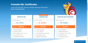 Hostgator SSL certificate prices in India