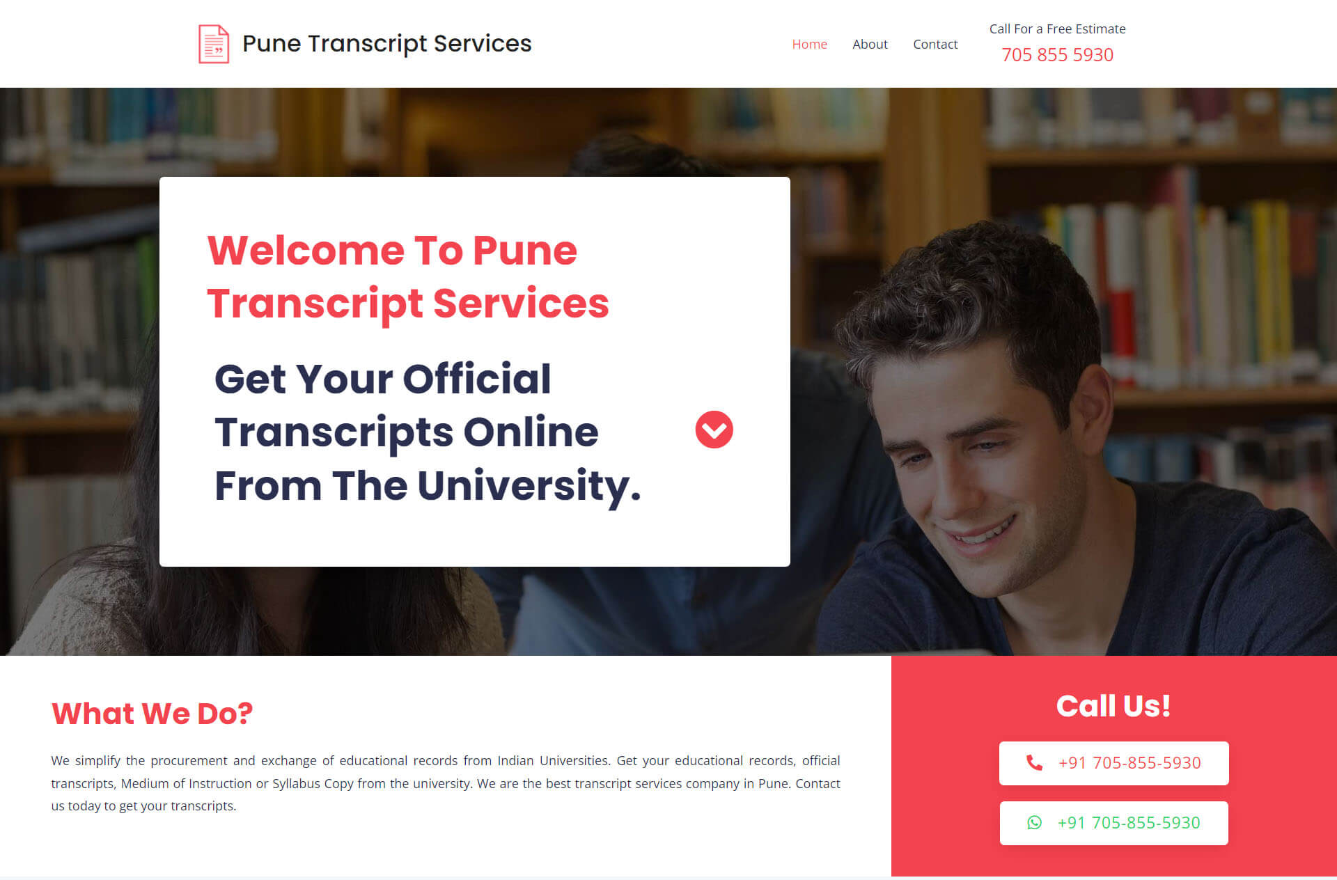 PTS Home page hero section PTS Home page hero section