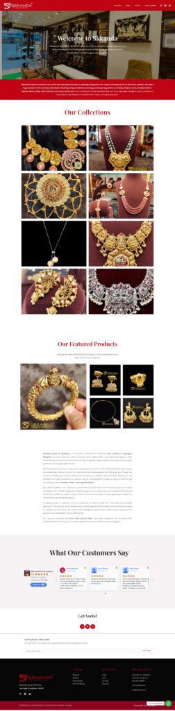 Skkanda-Silver-Jewellery-Store-Jayanagar-Bangalore full page website design