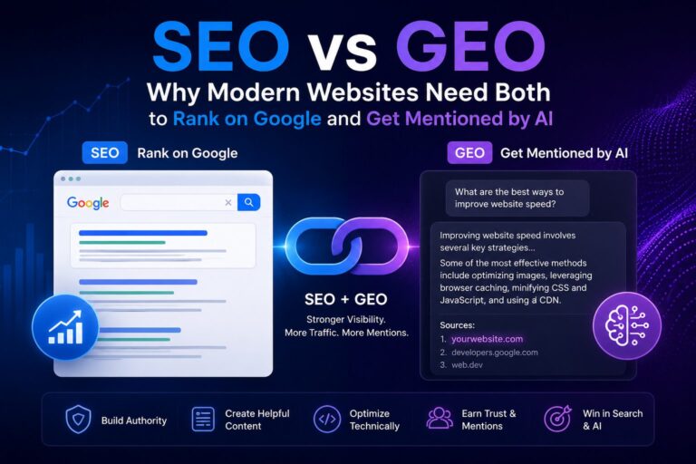 Geo Website SEO Vs GEO: Why You Need Both For Google Rankings And AI Mentions ...
