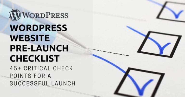 WordPress Website Launch Checklist