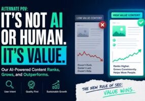 ai vs human vs value content in seo rankings