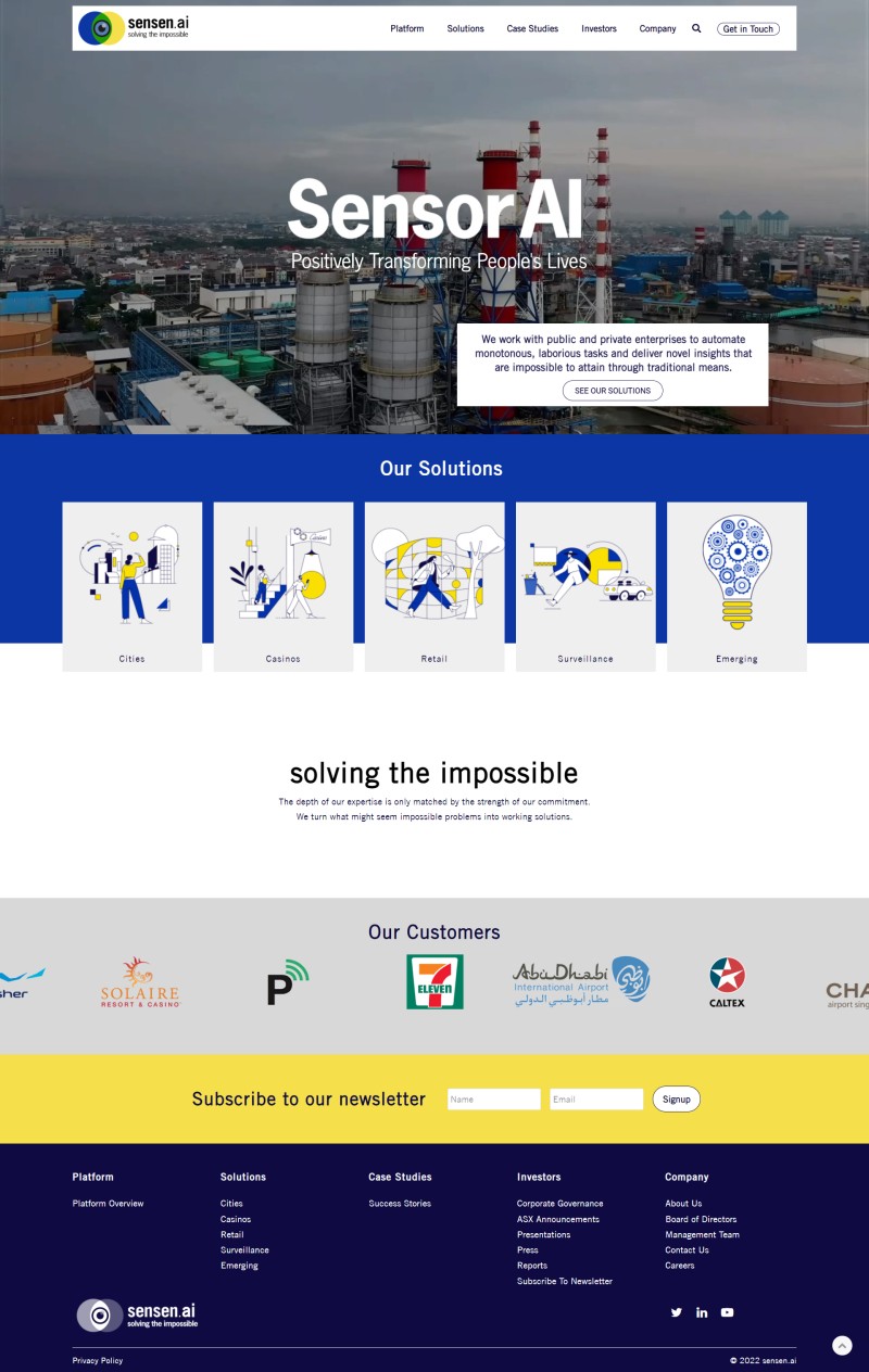 sense ai website design sense ai website design